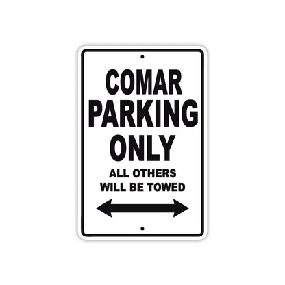 Comar Boats Parking Only All Others Will Be Towed Sea Ocean Beach Lake Boat Aluminum Metal Sign Plate
