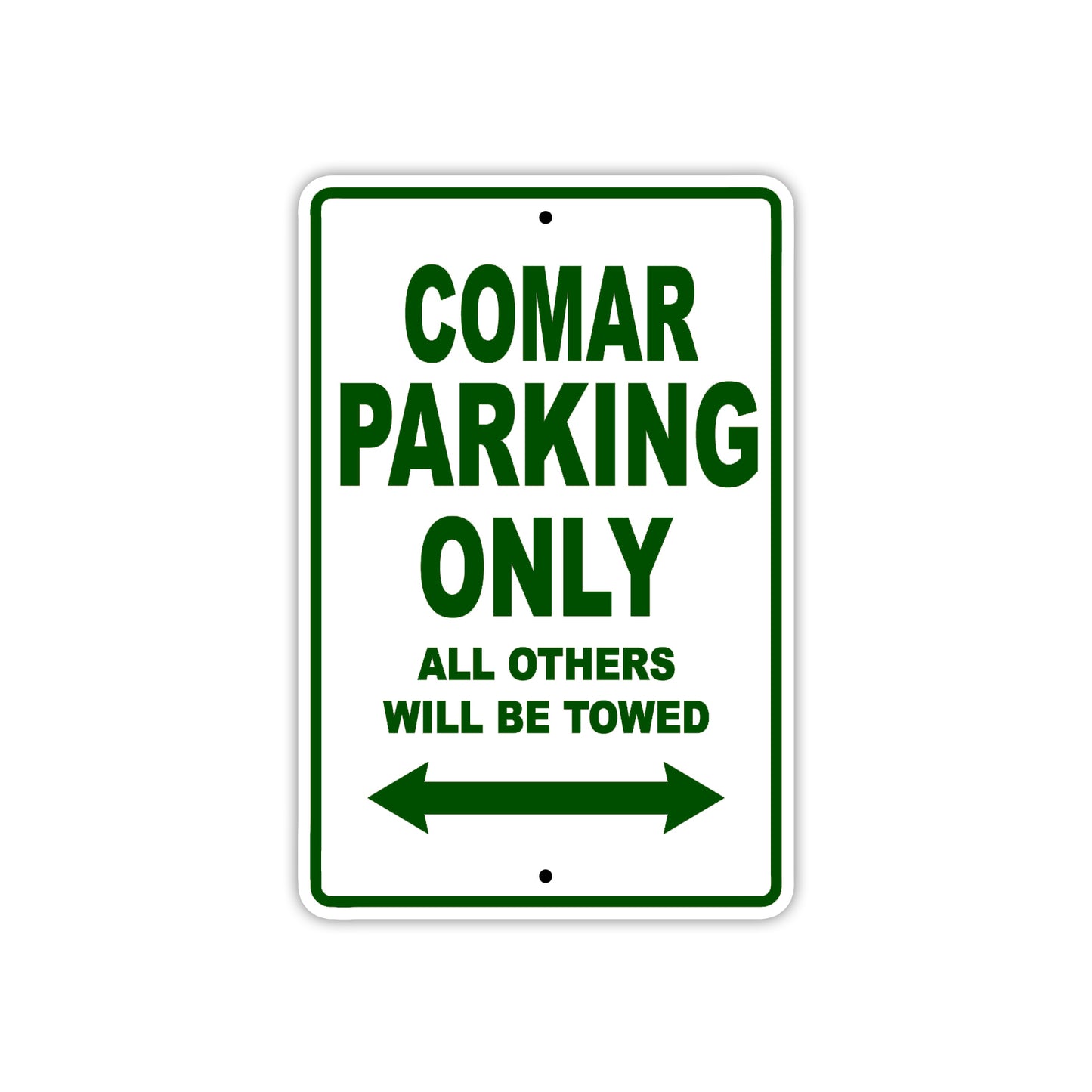 Comar Boats Parking Only All Others Will Be Towed Sea Ocean Beach Lake Boat Aluminum Metal Sign Plate