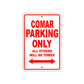 Comar Boats Parking Only All Others Will Be Towed Sea Ocean Beach Lake Boat Aluminum Metal Sign Plate