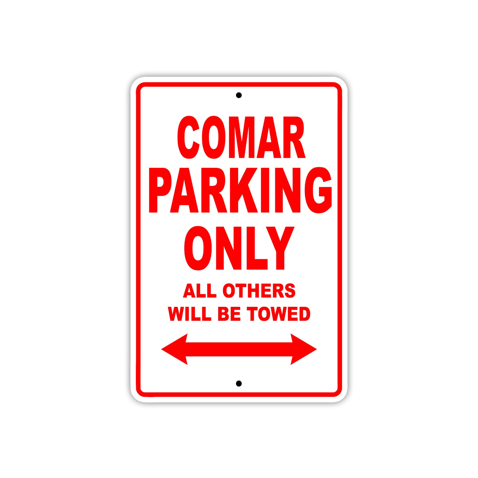 Comar Boats Parking Only All Others Will Be Towed Sea Ocean Beach Lake Boat Aluminum Metal Sign Plate