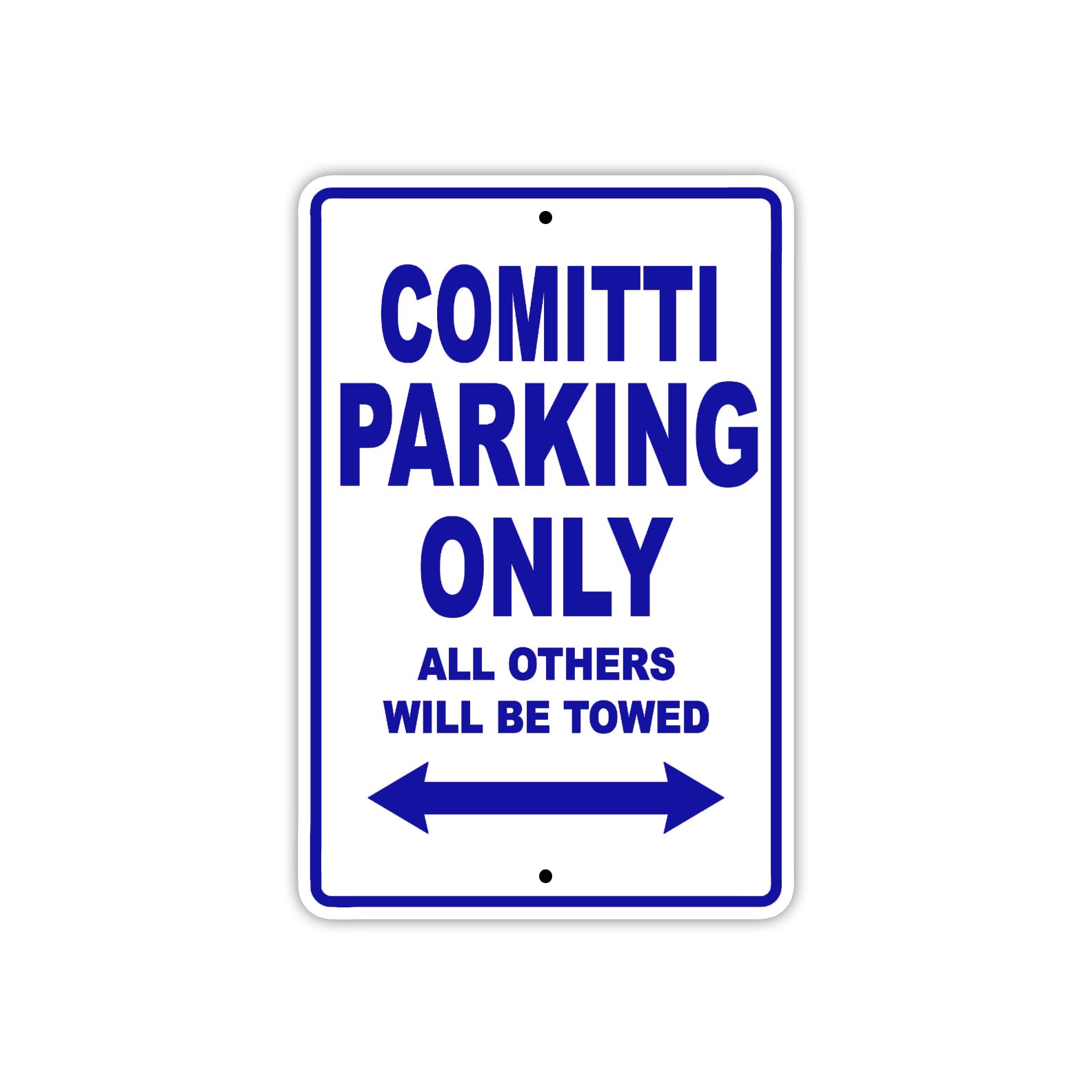 Comitti Boats Parking Only All Others Will Be Towed Sea Ocean Beach Lake Boat Aluminum Metal Sign Plate