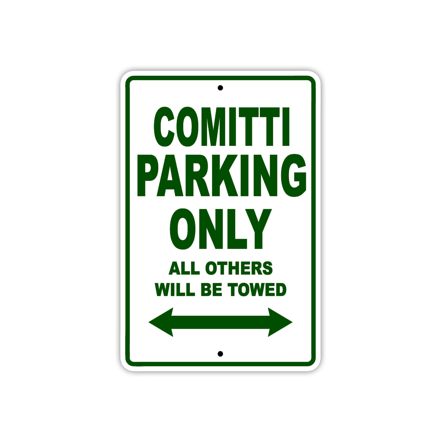 Comitti Boats Parking Only All Others Will Be Towed Sea Ocean Beach Lake Boat Aluminum Metal Sign Plate