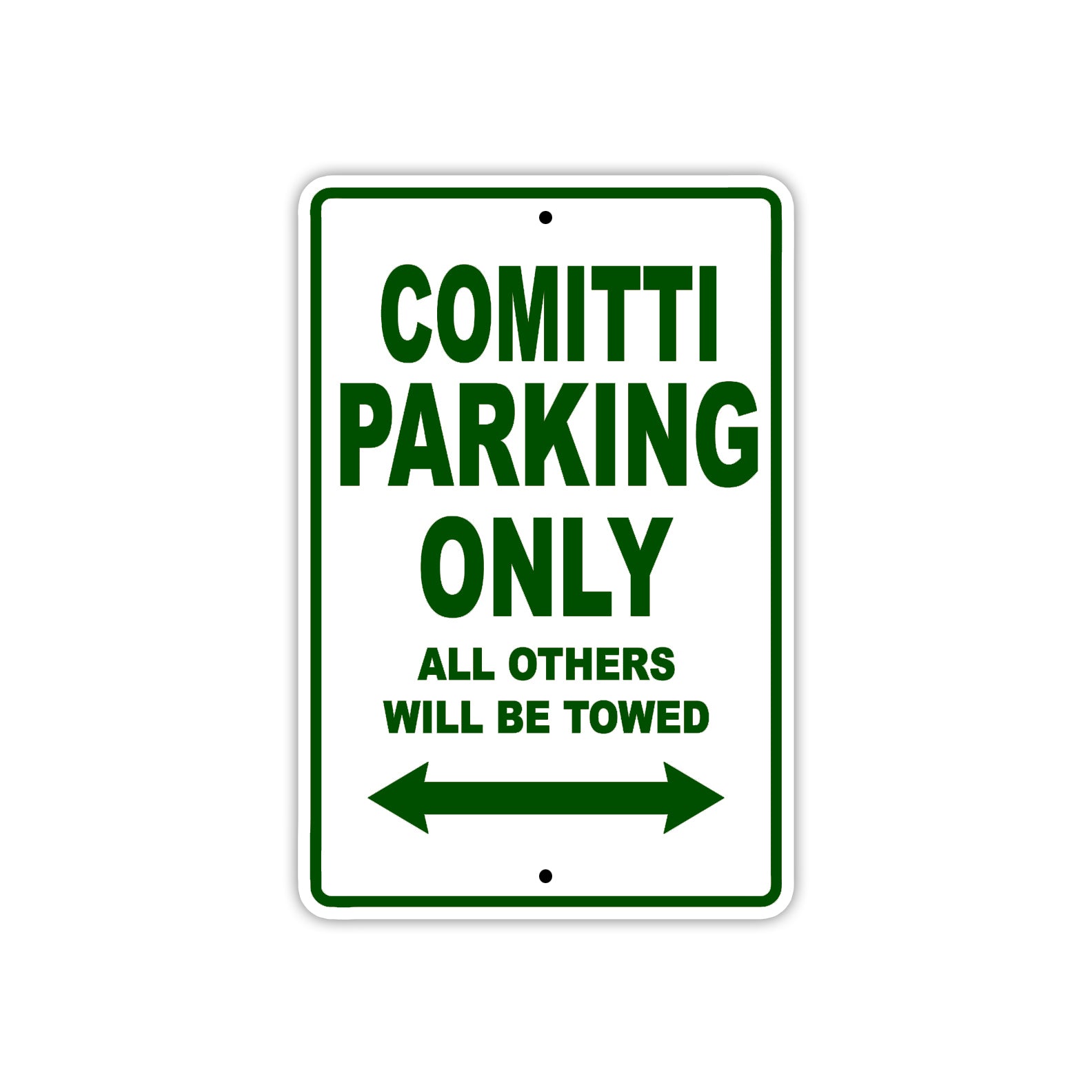 Comitti Boats Parking Only All Others Will Be Towed Sea Ocean Beach Lake Boat Aluminum Metal Sign Plate