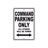 Command Boats Parking Only All Others Will Be Towed Sea Ocean Beach Lake Boat Aluminum Metal Sign Plate