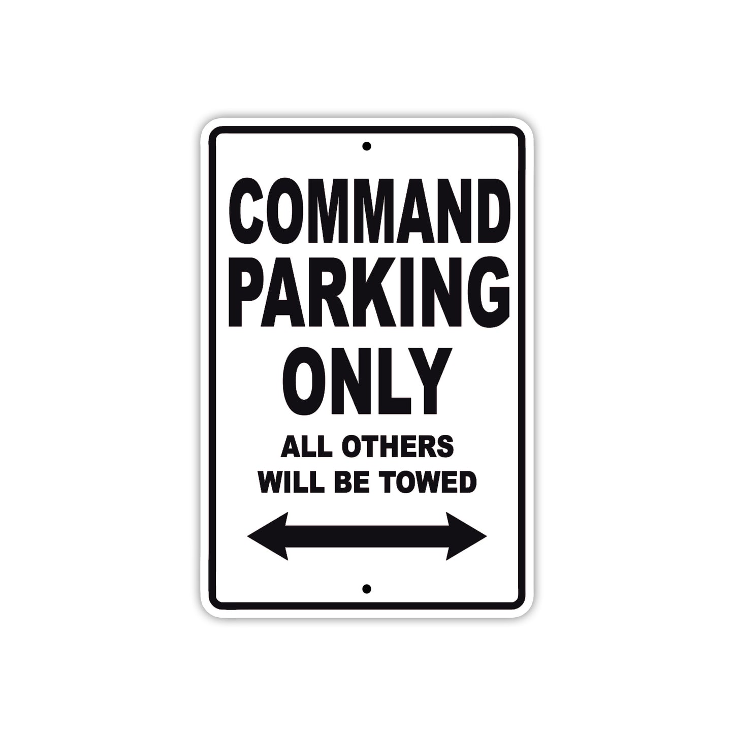 Command Boats Parking Only All Others Will Be Towed Sea Ocean Beach Lake Boat Aluminum Metal Sign Plate