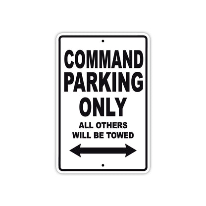 Command Boats Parking Only All Others Will Be Towed Sea Ocean Beach Lake Boat Aluminum Metal Sign Plate