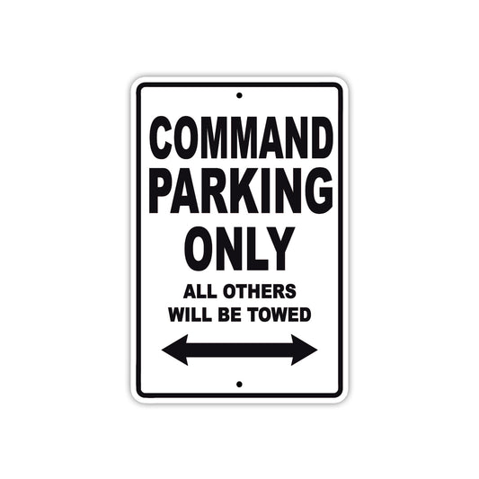 Command Boats Parking Only All Others Will Be Towed Sea Ocean Beach Lake Boat Aluminum Metal Sign Plate