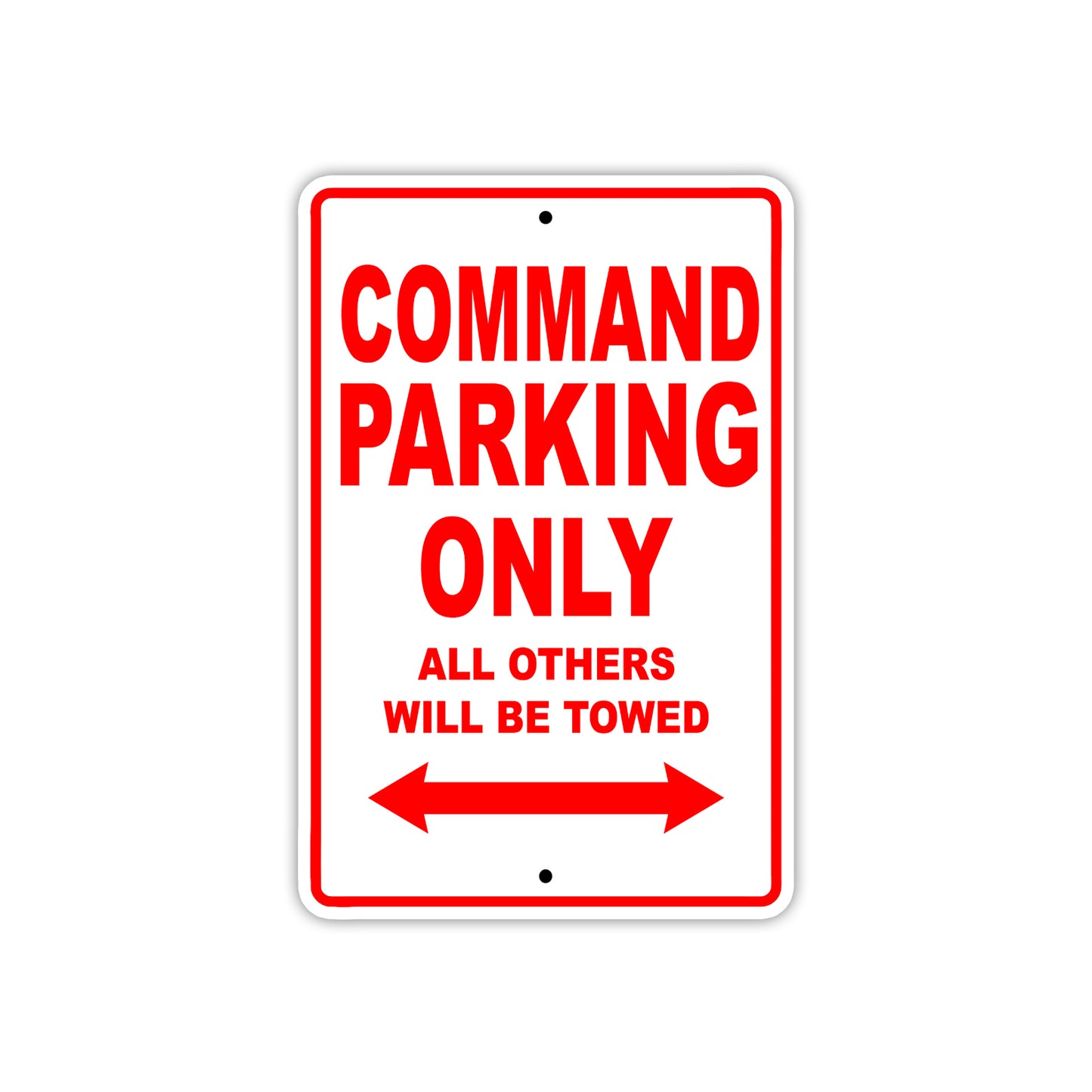 Command Boats Parking Only All Others Will Be Towed Sea Ocean Beach Lake Boat Aluminum Metal Sign Plate