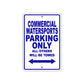 Commercial Water Sports Boats Parking Only All Others Will Be Towed Sea Ocean Beach Lake Boat Aluminum Metal Sign Plate