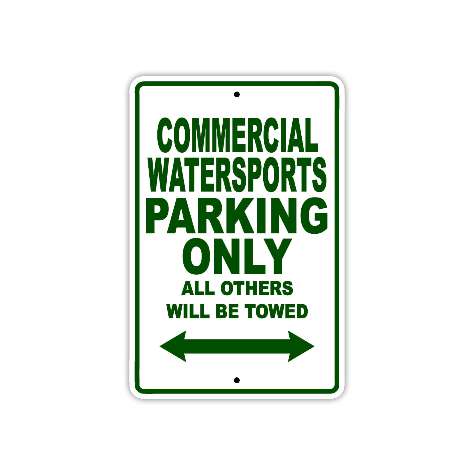 Commercial Water Sports Boats Parking Only All Others Will Be Towed Sea Ocean Beach Lake Boat Aluminum Metal Sign Plate