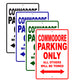 Commodore Boats Parking Only All Others Will Be Towed Sea Ocean Beach Lake Boat Aluminum Metal Sign Plate