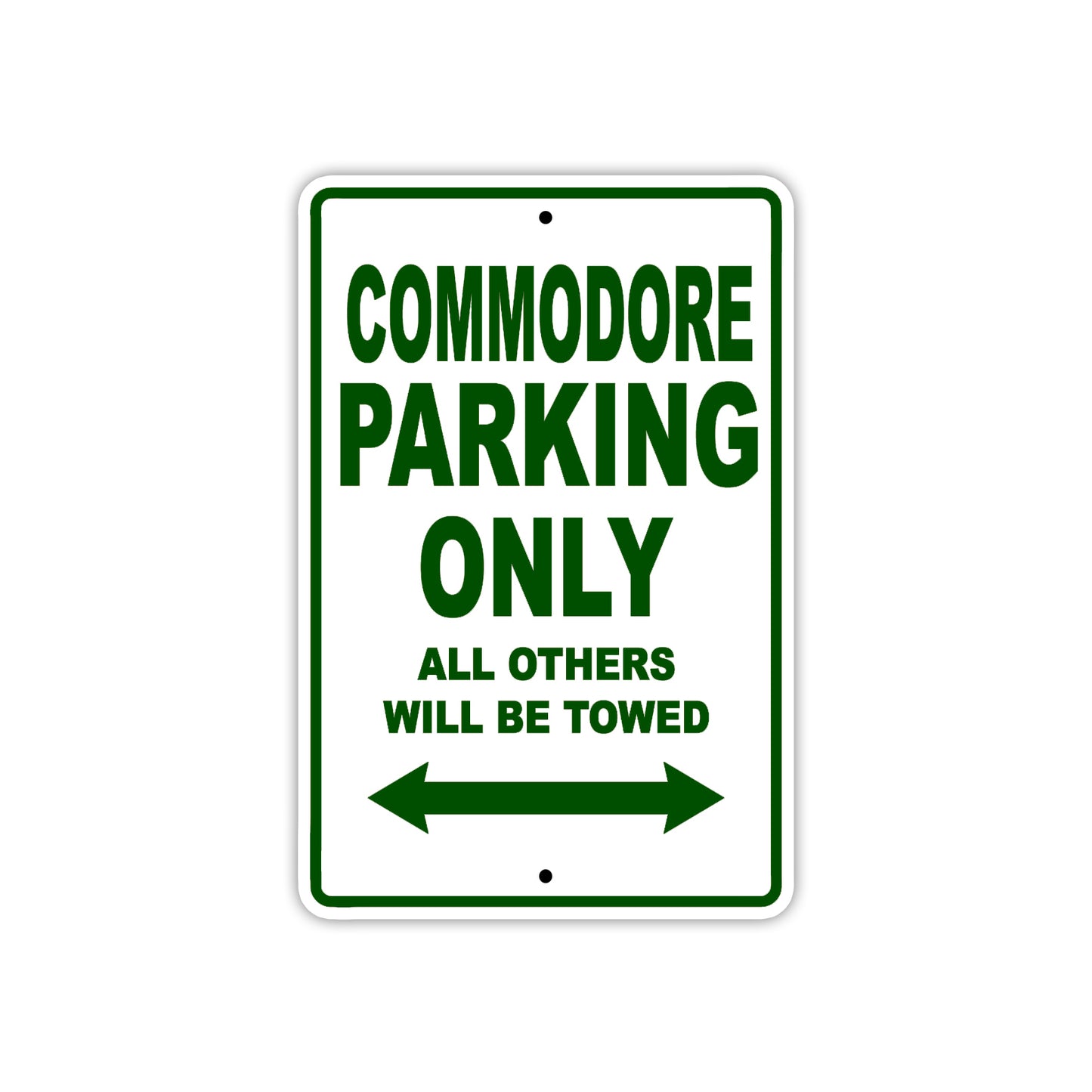 Commodore Boats Parking Only All Others Will Be Towed Sea Ocean Beach Lake Boat Aluminum Metal Sign Plate