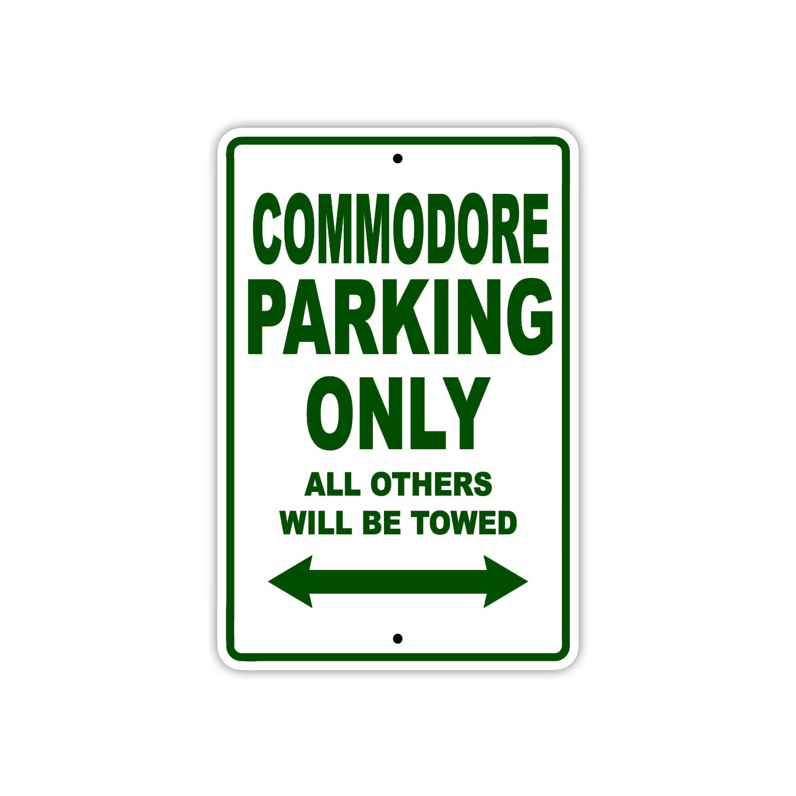 Commodore Boats Parking Only All Others Will Be Towed Sea Ocean Beach Lake Boat Aluminum Metal Sign Plate