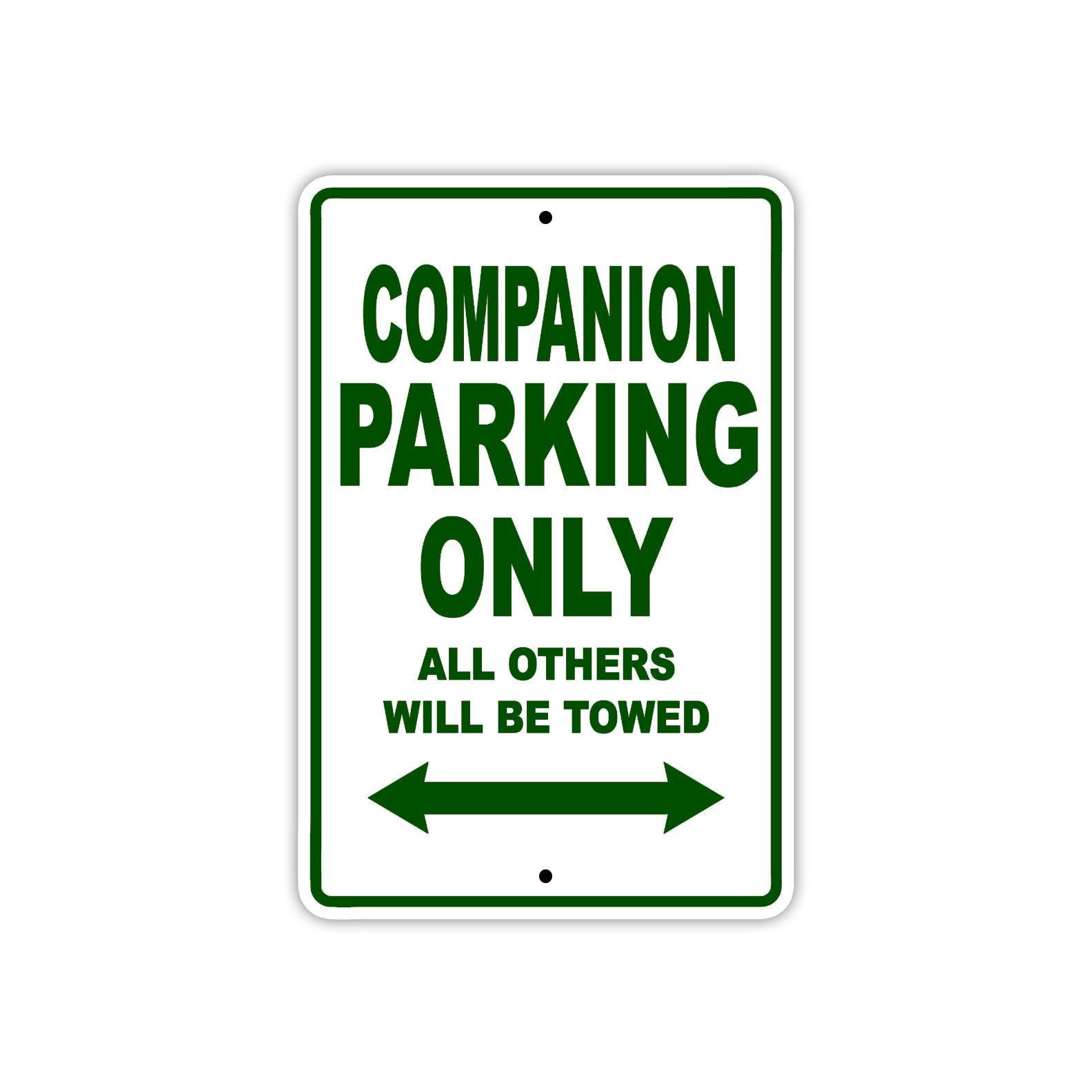 Companion Boats Parking Only All Others Will Be Towed Sea Ocean Beach Lake Boat Aluminum Metal Sign Plate