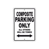 Composite Boats Parking Only All Others Will Be Towed Sea Ocean Beach Lake Boat Aluminum Metal Sign Plate