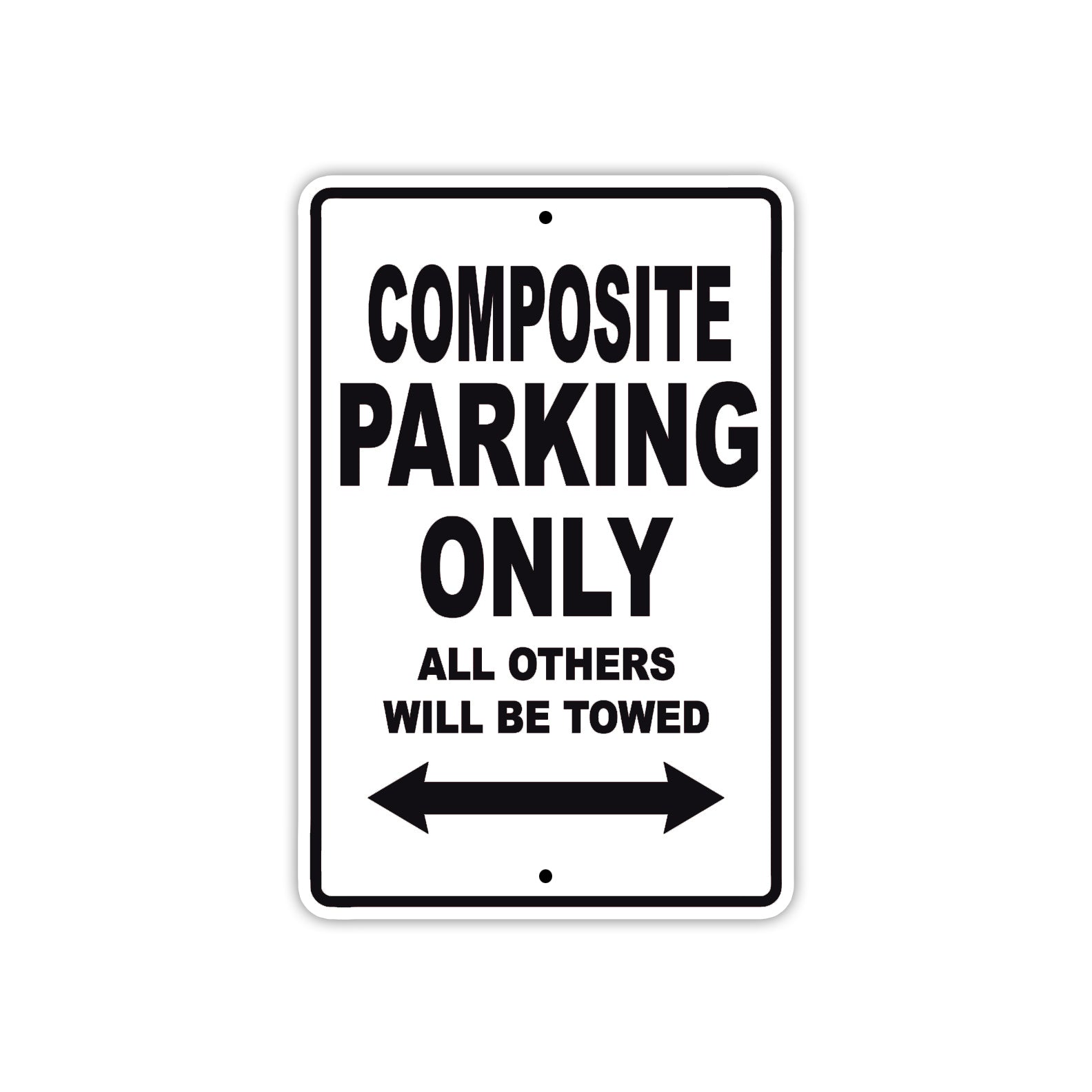 Composite Boats Parking Only All Others Will Be Towed Sea Ocean Beach Lake Boat Aluminum Metal Sign Plate