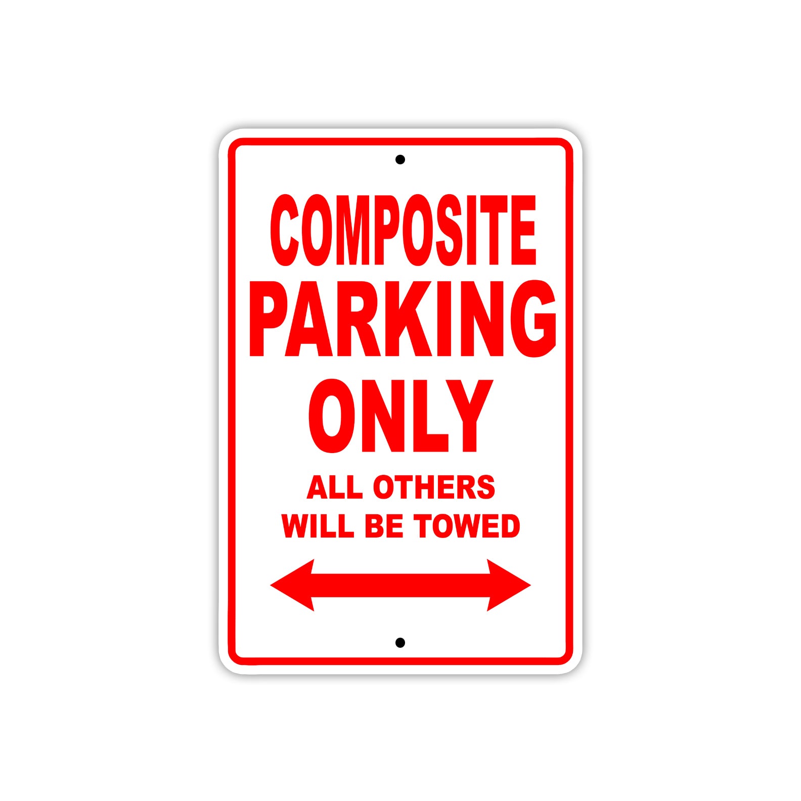 Composite Boats Parking Only All Others Will Be Towed Sea Ocean Beach Lake Boat Aluminum Metal Sign Plate