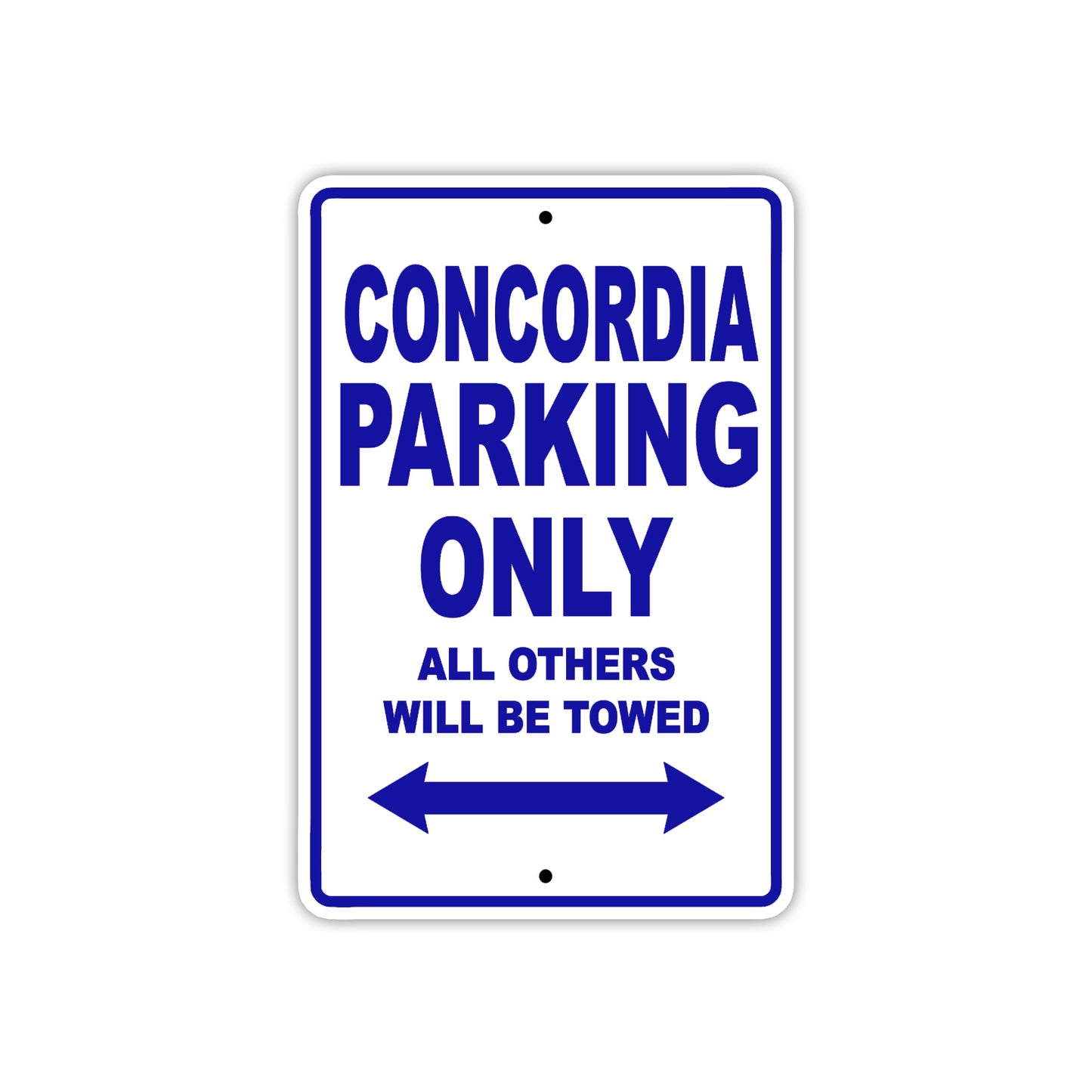 Concordia Boats Parking Only All Others Will Be Towed Sea Ocean Beach Lake Boat Aluminum Metal Sign Plate