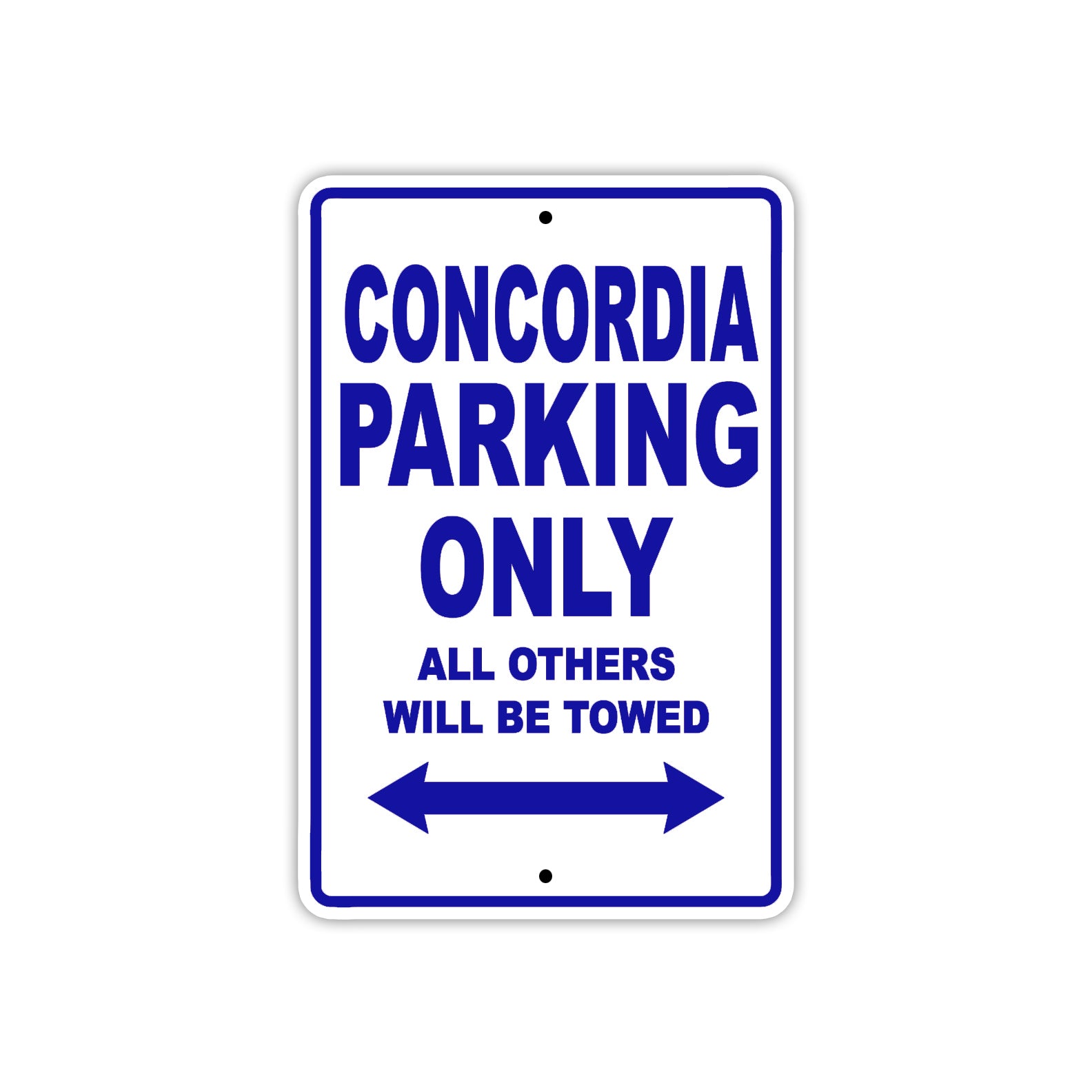 Concordia Boats Parking Only All Others Will Be Towed Sea Ocean Beach Lake Boat Aluminum Metal Sign Plate