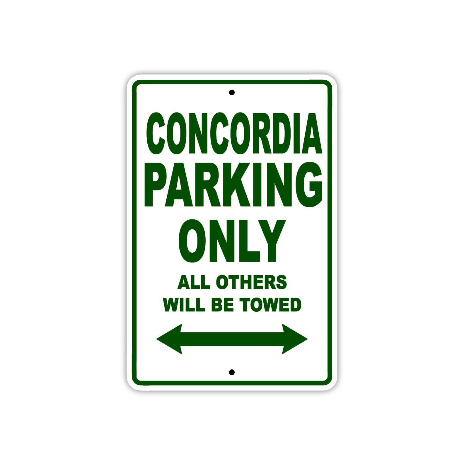Concordia Boats Parking Only All Others Will Be Towed Sea Ocean Beach Lake Boat Aluminum Metal Sign Plate