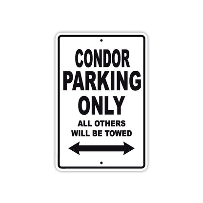 Condor Boats Parking Only All Others Will Be Towed Sea Ocean Beach Lake Boat Aluminum Metal Sign Plate