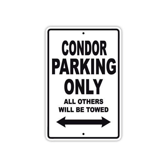 Condor Boats Parking Only All Others Will Be Towed Sea Ocean Beach Lake Boat Aluminum Metal Sign Plate