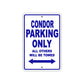 Condor Boats Parking Only All Others Will Be Towed Sea Ocean Beach Lake Boat Aluminum Metal Sign Plate