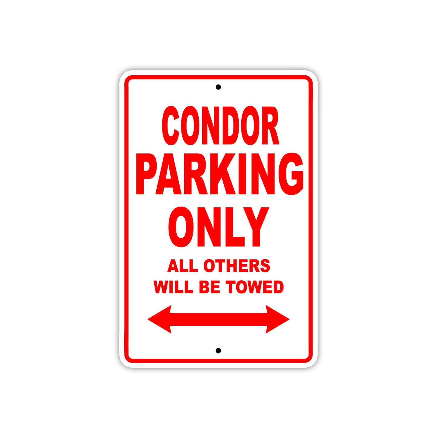 Condor Boats Parking Only All Others Will Be Towed Sea Ocean Beach Lake Boat Aluminum Metal Sign Plate