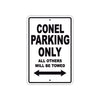 Conel Boats Parking Only All Others Will Be Towed Sea Ocean Beach Lake Boat Aluminum Metal Sign Plate
