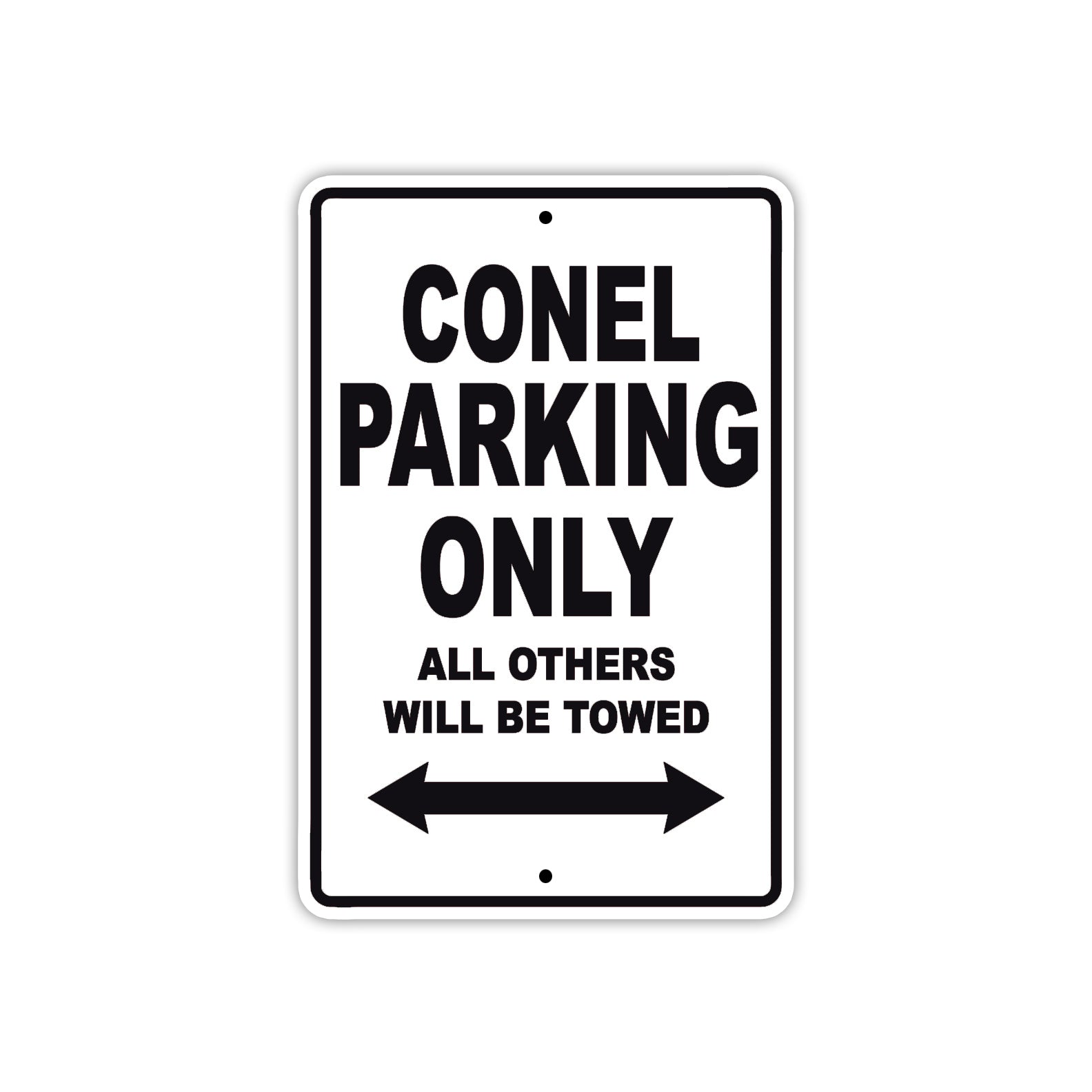 Conel Boats Parking Only All Others Will Be Towed Sea Ocean Beach Lake Boat Aluminum Metal Sign Plate