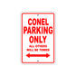 Conel Boats Parking Only All Others Will Be Towed Sea Ocean Beach Lake Boat Aluminum Metal Sign Plate