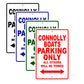Connolly Boats Boats Parking Only All Others Will Be Towed Sea Ocean Beach Lake Boat Aluminum Metal Sign Plate