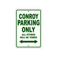 Conroy Boats Parking Only All Others Will Be Towed Sea Ocean Beach Lake Boat Aluminum Metal Sign Plate