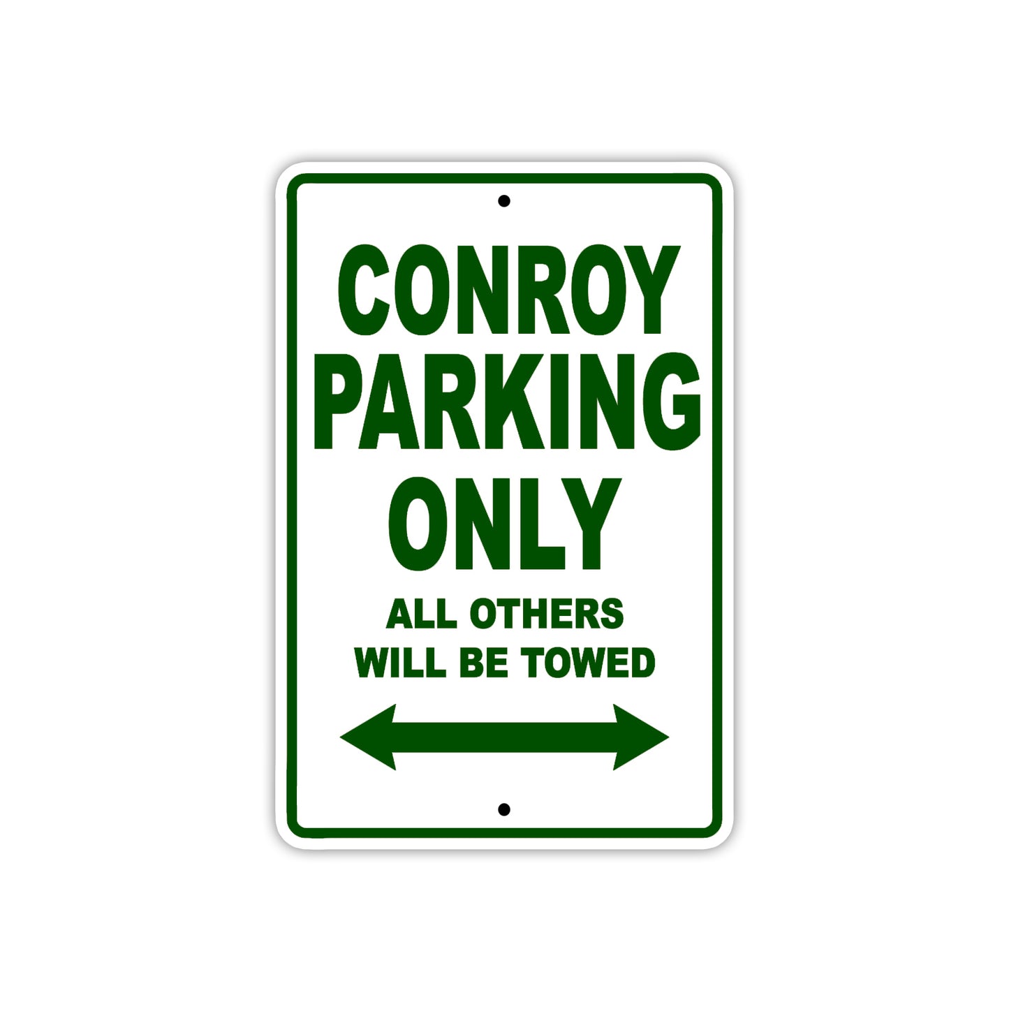 Conroy Boats Parking Only All Others Will Be Towed Sea Ocean Beach Lake Boat Aluminum Metal Sign Plate