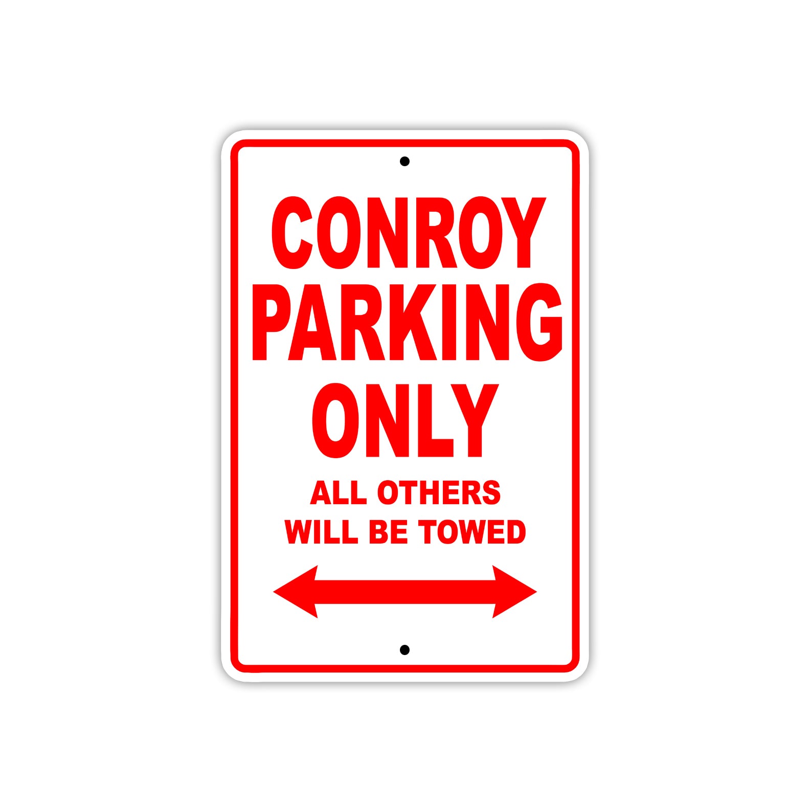 Conroy Boats Parking Only All Others Will Be Towed Sea Ocean Beach Lake Boat Aluminum Metal Sign Plate