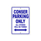 Conser Boats Parking Only All Others Will Be Towed Sea Ocean Beach Lake Boat Aluminum Metal Sign Plate
