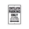 Constellation Boats Parking Only All Others Will Be Towed Sea Ocean Beach Lake Boat Aluminum Metal Sign Plate
