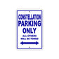 Constellation Boats Parking Only All Others Will Be Towed Sea Ocean Beach Lake Boat Aluminum Metal Sign Plate