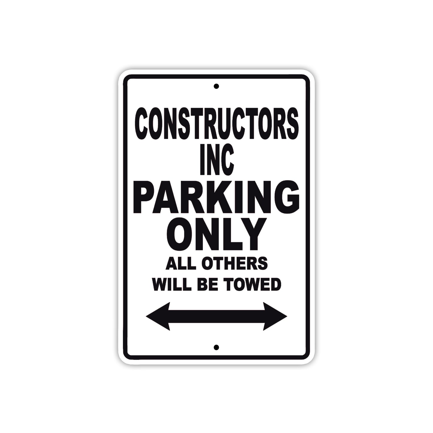 Constructors Inc Boats Parking Only All Others Will Be Towed Sea Ocean Beach Lake Boat Aluminum Metal Sign Plate
