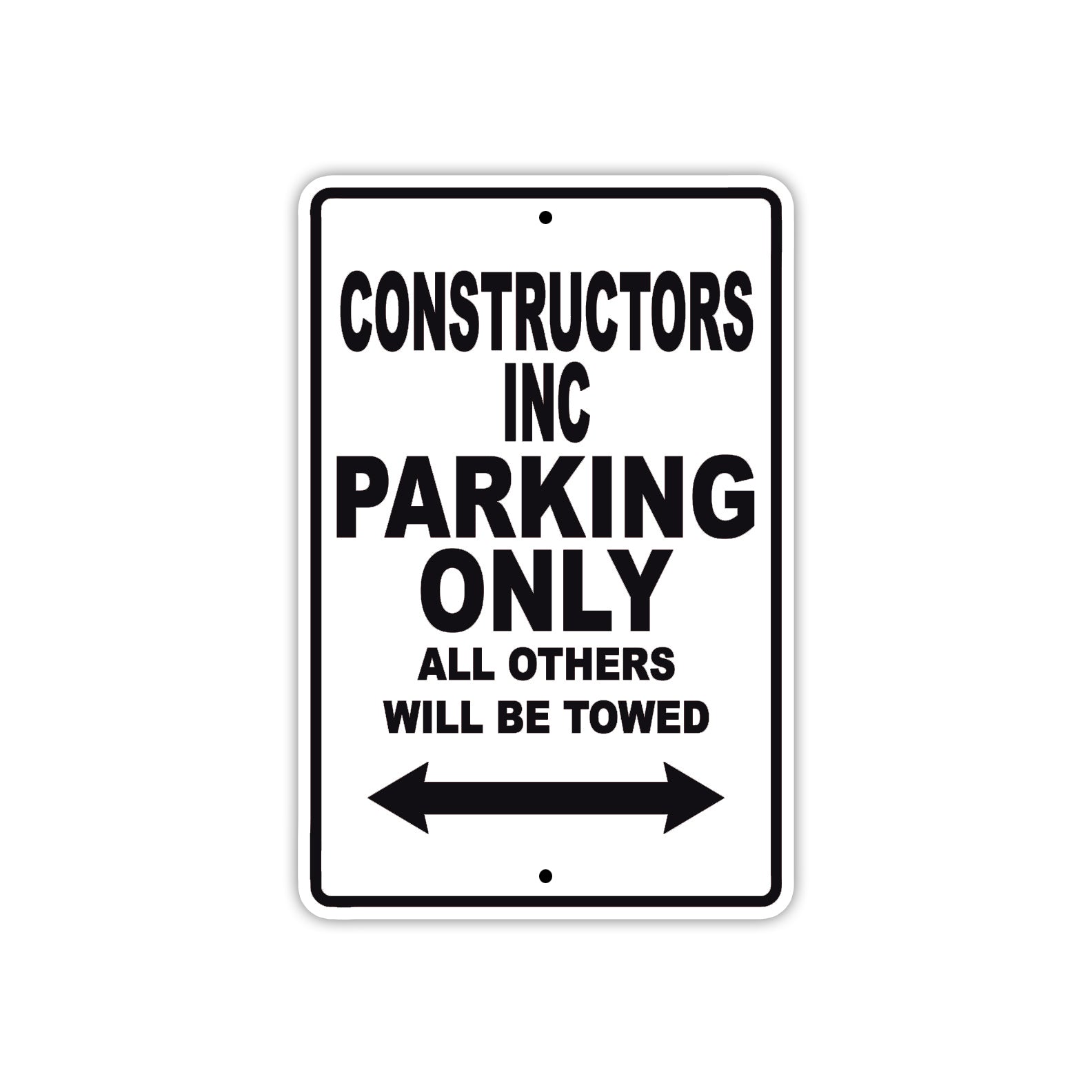 Constructors Inc Boats Parking Only All Others Will Be Towed Sea Ocean Beach Lake Boat Aluminum Metal Sign Plate