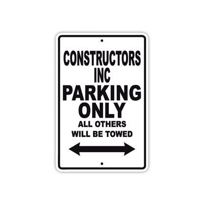 Constructors Inc Boats Parking Only All Others Will Be Towed Sea Ocean Beach Lake Boat Aluminum Metal Sign Plate