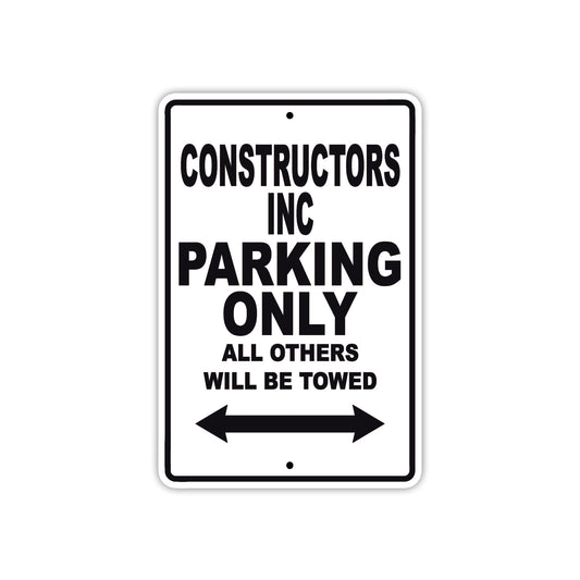 Constructors Inc Boats Parking Only All Others Will Be Towed Sea Ocean Beach Lake Boat Aluminum Metal Sign Plate