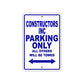 Constructors Inc Boats Parking Only All Others Will Be Towed Sea Ocean Beach Lake Boat Aluminum Metal Sign Plate