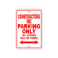 Constructors Inc Boats Parking Only All Others Will Be Towed Sea Ocean Beach Lake Boat Aluminum Metal Sign Plate