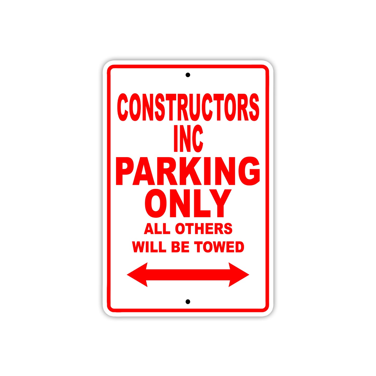 Constructors Inc Boats Parking Only All Others Will Be Towed Sea Ocean Beach Lake Boat Aluminum Metal Sign Plate