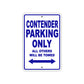 Contender Boats Parking Only All Others Will Be Towed Sea Ocean Beach Lake Boat Aluminum Metal Sign Plate