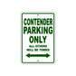 Contender Boats Parking Only All Others Will Be Towed Sea Ocean Beach Lake Boat Aluminum Metal Sign Plate