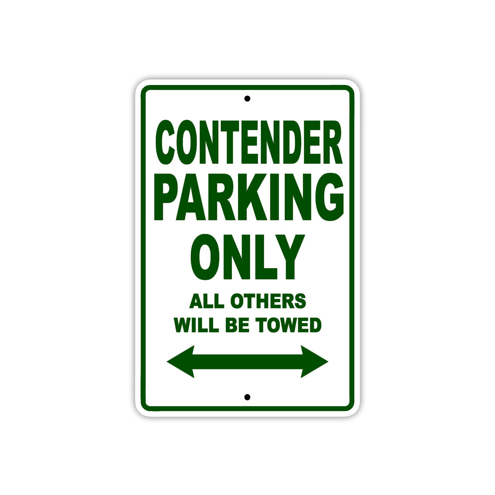 Contender Boats Parking Only All Others Will Be Towed Sea Ocean Beach Lake Boat Aluminum Metal Sign Plate