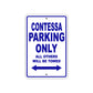 Contessa Boats Parking Only All Others Will Be Towed Sea Ocean Beach Lake Boat Aluminum Metal Sign Plate