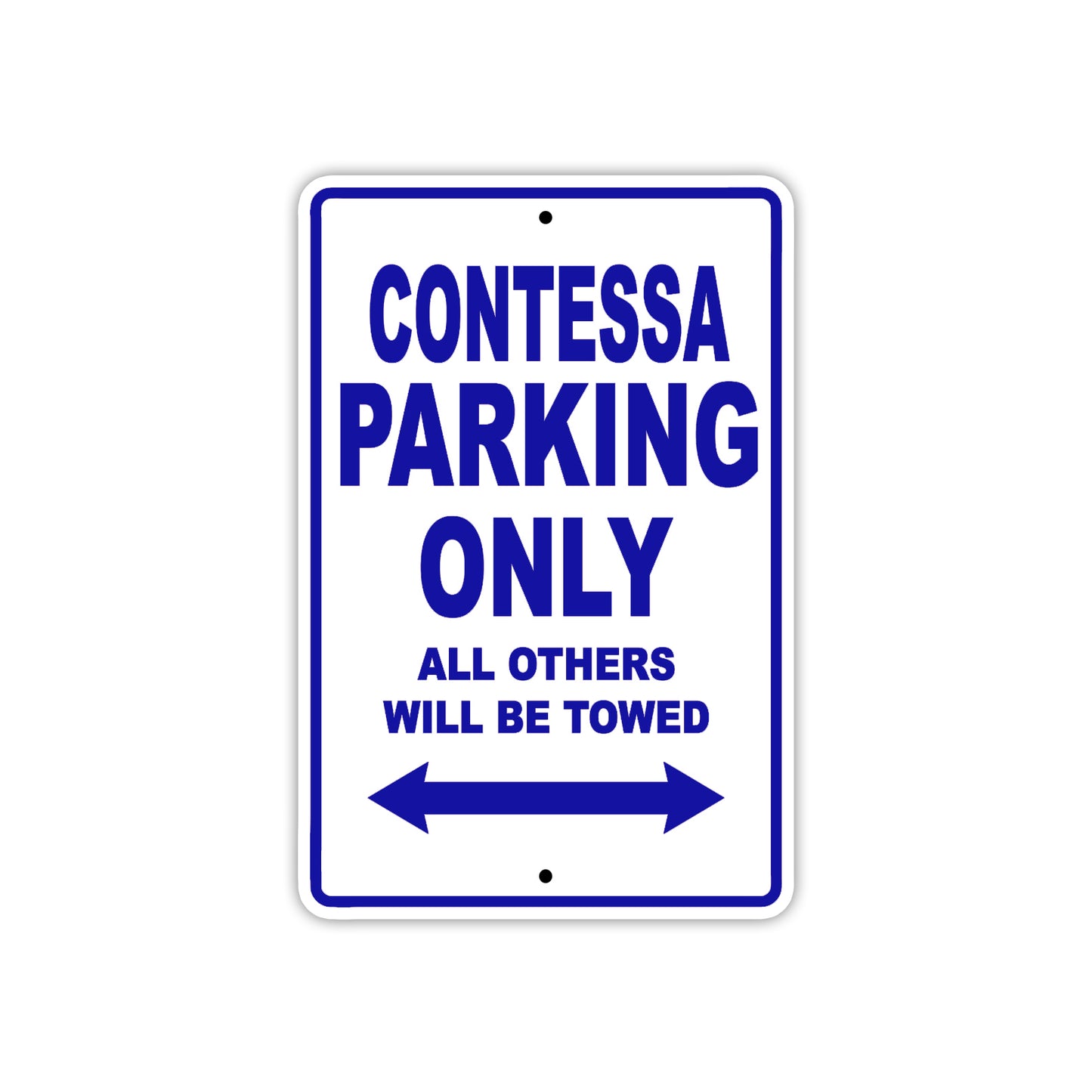 Contessa Boats Parking Only All Others Will Be Towed Sea Ocean Beach Lake Boat Aluminum Metal Sign Plate